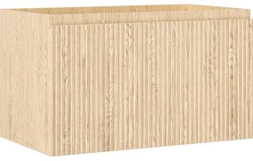 Mexen Rivel szafka łazienkowa podumywalkowa 80 cm, 1 szuflada, ryflowana , dąb - 91A20-08047-1-BF81