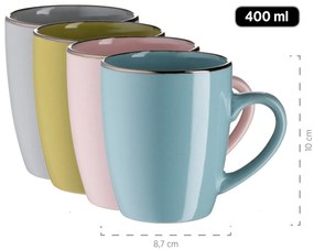 Mäser 16-częściowy zestaw jadalny Metallic RIM Pastel