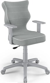 Młodzieżowe krzesło do biurka Duo Grey rozmiar 5 (146-176,5 cm)