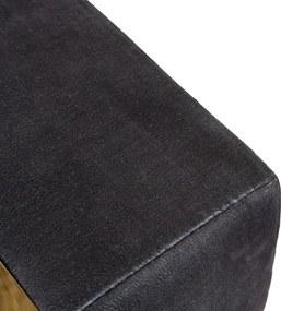 Sofa PALLAZO 2S Dwuosobowa Czarno/Złota Welurowa Nowoczesna Glamour