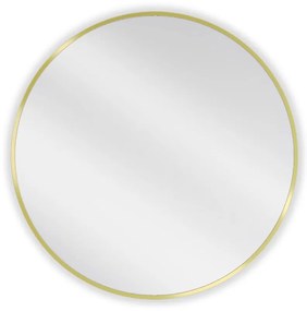 Mexen Loft lustro łazienkowe okragłe 70 cm, rama złota - 9850-070-070-000-50