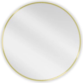 Mexen Loft lustro łazienkowe okragłe 70 cm, rama złota - 9850-070-070-000-50