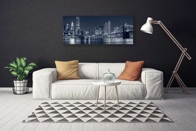 Obraz na płótnie Most nad Miejską Rzeką