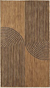 Czarny/brązowy dywan odpowiedni na zewnątrz 80x150 cm Mira 1453 – Ayyildiz Carpets