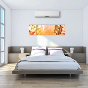 Obraz - Mikrofon retro (170x50 cm)