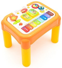 Baby Mix Wielofunkcyjny muzyczny stolik edukacyjny 3w1, żółty