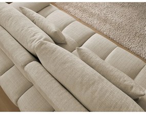 Beżowa sofa z tkaniny szenilowej 264 cm Ivane – Bobochic Paris