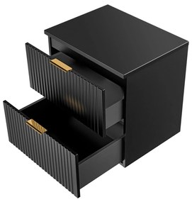 Szafka podumywalkowa czarna mat 60 x 46 cm ASTROS Black z blatem