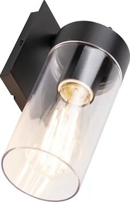 Inteligentna nowoczesna lampa ścienna zewnętrzna czarna w tym wifi ST64 - Rullo