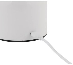 Biała lampa stołowa LED z metalowym kloszem (wysokość 14 cm) Impetu – Leitmotiv