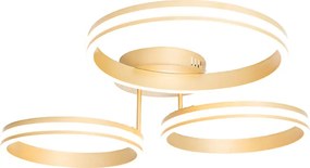 Lampa sufitowa mosiądz w tym LED 3-stopniowy ściemniacz 3-światła - Navara