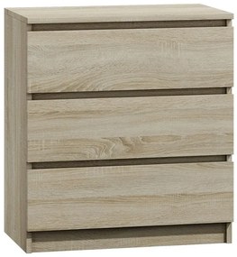 Mała Komoda Z 3 Szufladami Dąb Sonoma L2-G45
