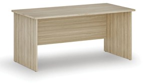 Biurko proste PRIMO WOOD, 1600 x 800 mm, dąb naturalny