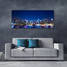 Obraz canvas na ścianę Wieczorne Światła Miasta