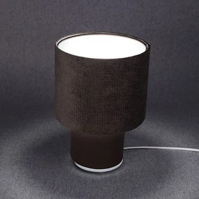 Brązowa welurowa lampka stołowa - x A339 N6-P30