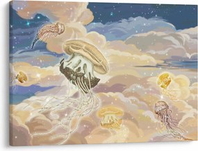 Obraz - Niebiańskie Meduzy (70x50 cm)