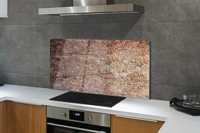 Szklany Panel Cegła ściana mur