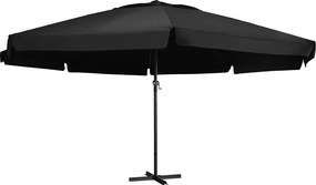 Czarny parasol ogrodowy z aluminiowym stelażem M7-L31