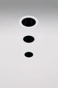 Pack 3 Wbudowanych Downlightów Led Z Okrągłymi Ramkami Ø7 Cm Do Użytku Zewnętrznego, Wykonanych Z Aluminium Luisiana Biały - Czarny & Biała 3000k & 8