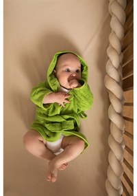 Biały bawełniany szlafrok dziecięcy rozmiar 0-12 miesięcy – Tiseco Home Studio