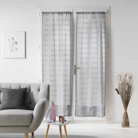 Szare firanki z woalu zestaw 2 szt. 70x200 cm Candide – douceur d'intérieur