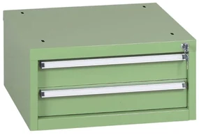 Kontenerek wiszący na narzędzia do stołów warsztatowych GL, 2 szuflady, 565 x 580 x 280 mm