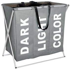 Pojemnik na pranie TRIO GREY - aż 130 litrów, WENKO