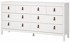 Biała niska komoda 159x80 cm Madrid – Tvilum