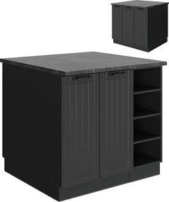 Wyspa kuchenna ciemnoszary 90x60x82 fame-line