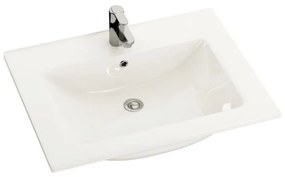 BATH DELUXE 06-060-60-11-01 - Umywalka podtynkowa CHICAGO 61x46,5 cm biała połys