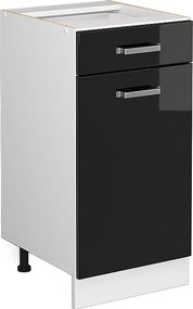 Szafka dolna do kuchni czarny wysoki połysk 40x46x81.6 r-line