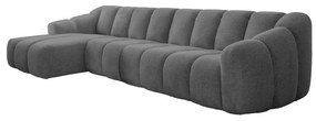 Szary narożnik (lewostronny/z szezlongiem) Shell – Miuform