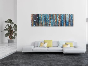 Obraz - Zimowy las (170x50 cm)
