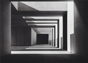 Obraz - Kwadratowy tunel (70x50 cm)