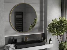 Mexen Loft lustro łazienkowe okragłe 100 cm, rama złota - 9850-100-100-000-50