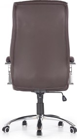 Pikowany fotel gabinetowy z ekoskóry Hilton