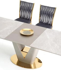 Rozkładany stół z nogą w kształcie litery V Valentino