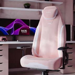 Fotel gamingowy materiałowy Diablo X-Eye Prime Normal Size, Akira Pink