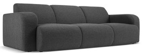 Ciemnoszara sofa z materiału bouclé 235 cm Molino – Micadoni Home
