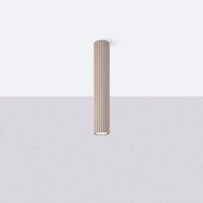 Szarobrązowa metalowa lampa punktowa Gleam – Sollux