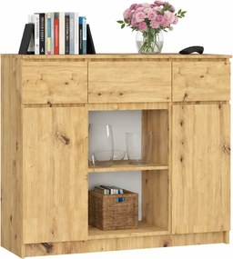 Komoda minimalistyczna do salonu dąb artisan M6-R01