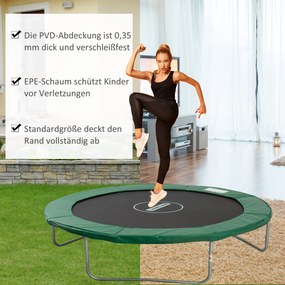 HOMCOM Osłona Sprężyn do Trampoliny 244cm Akcesoria Bezpieczeństwo Zielona | Aosom PL
