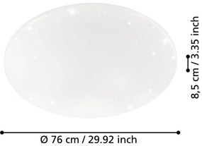 Biała lampa sufitowa LED GIRON-S – EGLO
