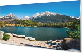 Panel nad Blat Kuchenny Górskie Jezioro wśród Szczytów