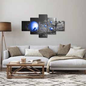 Obraz ciemnoniebieskich kul (125x70 cm)