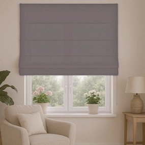 Roleta rzymska welurowa na wymiar Velutto szara - do 140 cm