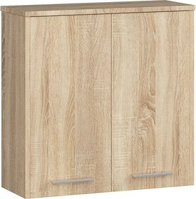 Szafka łazienkowa AKORD FIN Dąb Sonoma 60 cm 2 drzwi kolor Dąb Sonoma mat 2 półki 60x22,5x60 cm