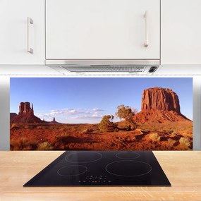 Szkło do Kuchni na Ścianę Piaszczyste Wydmy Pustyni