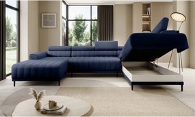 Narożnik CALDO XL Prawostronny z funkcją spania wolnostojący w tkaninie RUN AGAIN 77 WERSAL