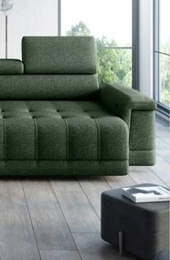 Narożnik CAMPO S z elektryczną regulacją siedziska Lewostronny w tkaninie MEMPHIS 12 WERSAL